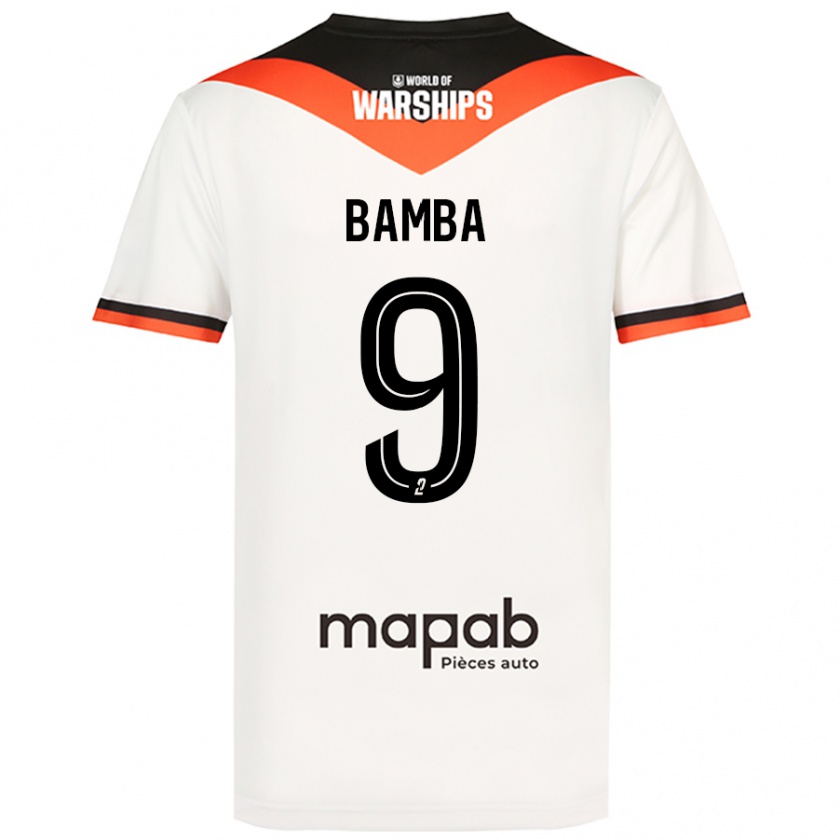 Kandiny Kinder Mohamed Bamba #9 Weiß Auswärtstrikot Trikot 2024/25 T-Shirt