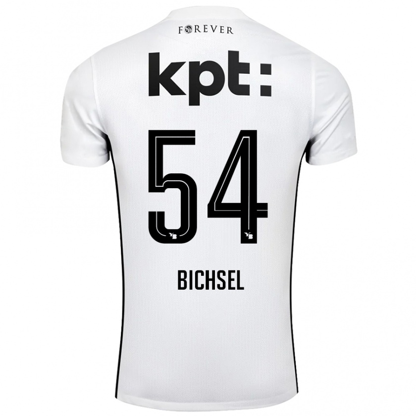 Kandiny Kinder Joel Bichsel #54 Weiß Schwarz Auswärtstrikot Trikot 2024/25 T-Shirt