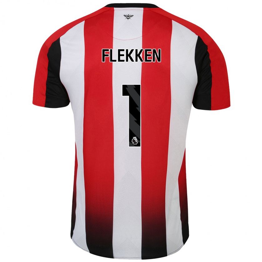 Kandiny Herren Mark Flekken #1 Rot Weiß Heimtrikot Trikot 2024/25 T-Shirt