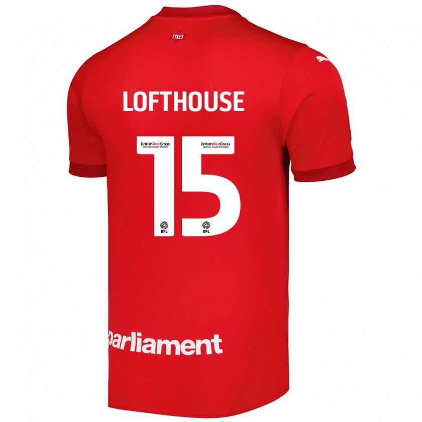 Kandiny Herren Kyran Lofthouse #15 Rot Heimtrikot Trikot 2024/25 T-Shirt