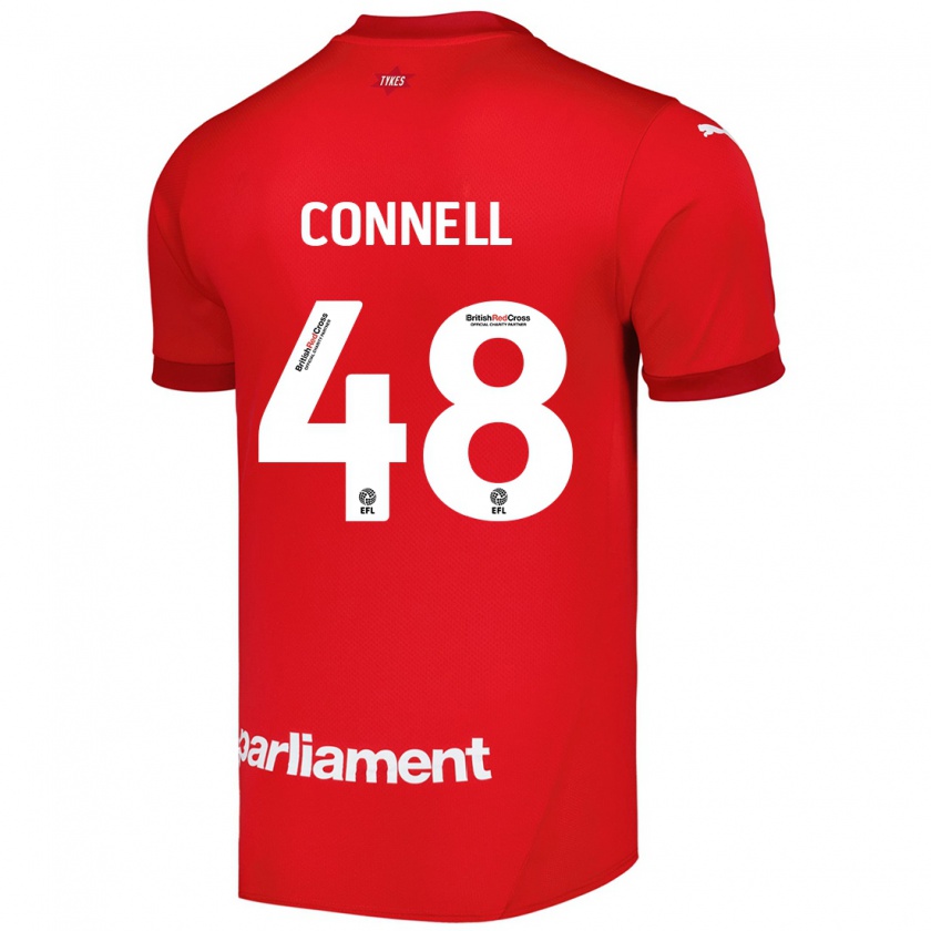 Kandiny Herren Luca Connell #48 Rot Heimtrikot Trikot 2024/25 T-Shirt