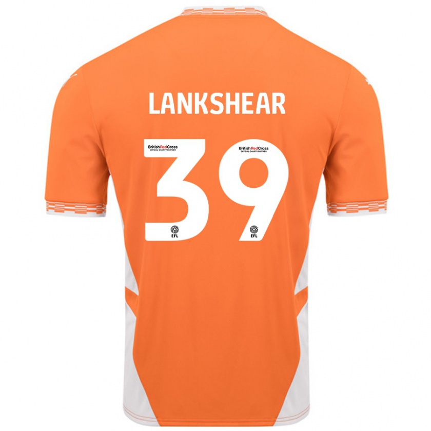 Kandiny Herren Alex Lankshear #39 Orange Weiß Heimtrikot Trikot 2024/25 T-Shirt