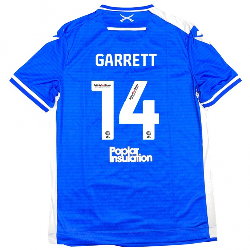 Kandiny Herren Jake Garrett #14 Blau Weiß Heimtrikot Trikot 2024/25 T-Shirt