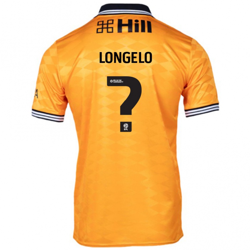 Kandiny Herren Emmanuel Longelo #0 Orange Heimtrikot Trikot 2024/25 T-Shirt