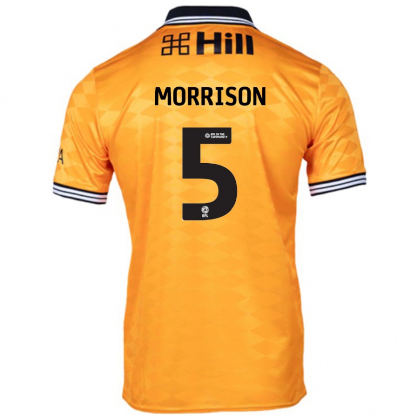 Kandiny Herren Michael Morrison #5 Orange Heimtrikot Trikot 2024/25 T-Shirt