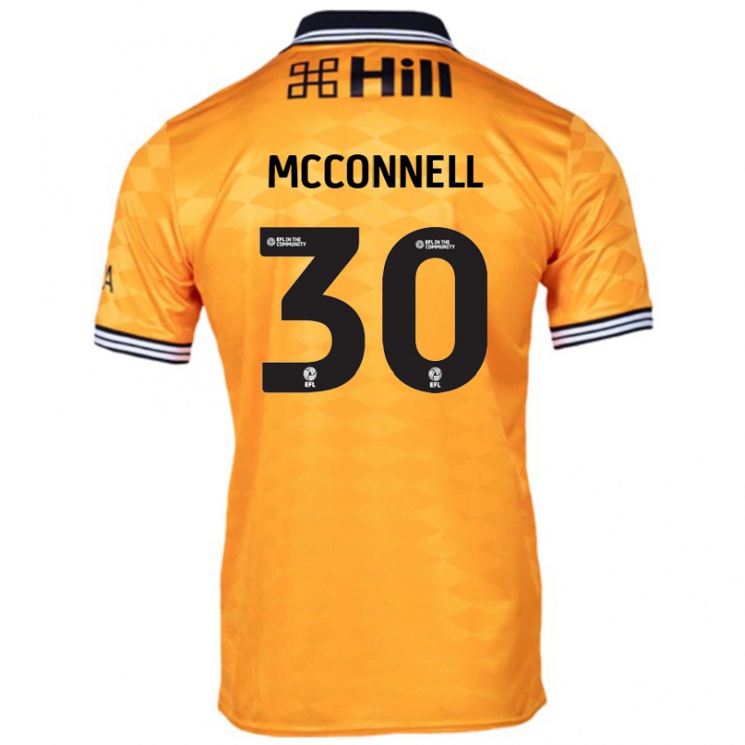 Kandiny Herren Glenn Mcconnell #30 Orange Heimtrikot Trikot 2024/25 T-Shirt