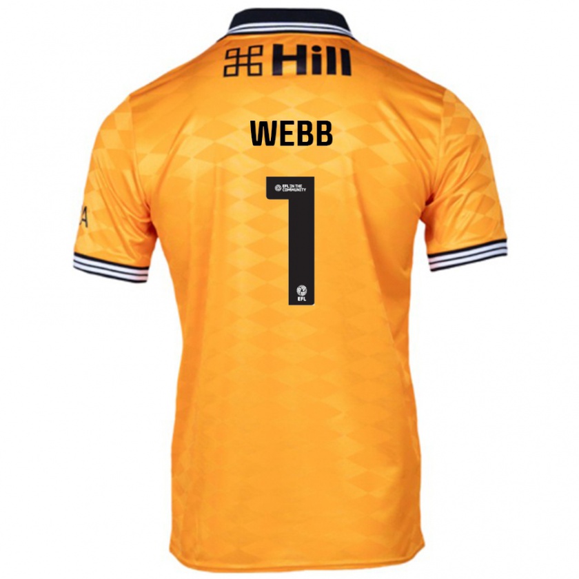 Kandiny Herren Lauren Webb #1 Orange Heimtrikot Trikot 2024/25 T-Shirt