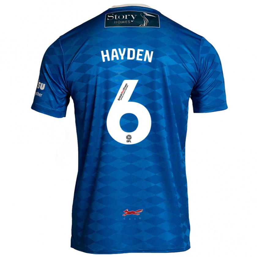 Kandiny Herren Aaron Hayden #6 Blau Heimtrikot Trikot 2024/25 T-Shirt