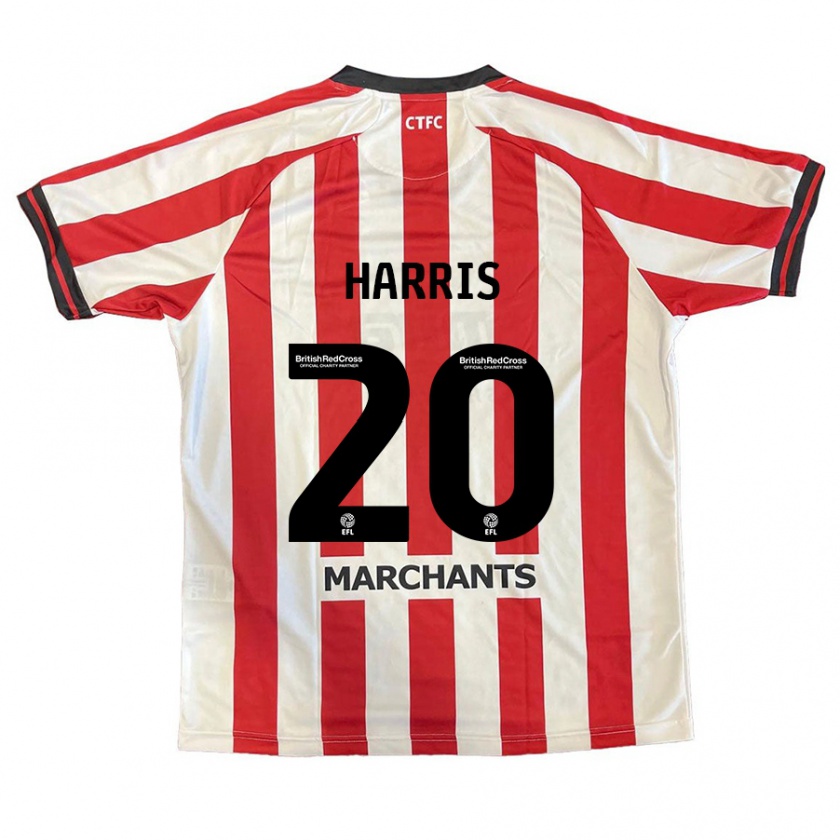 Kandiny Herren Max Harris #20 Rot Weiß Heimtrikot Trikot 2024/25 T-Shirt