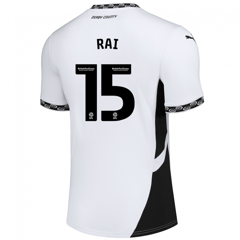 Kandiny Herren Kira Rai #15 Weiß Schwarz Heimtrikot Trikot 2024/25 T-Shirt