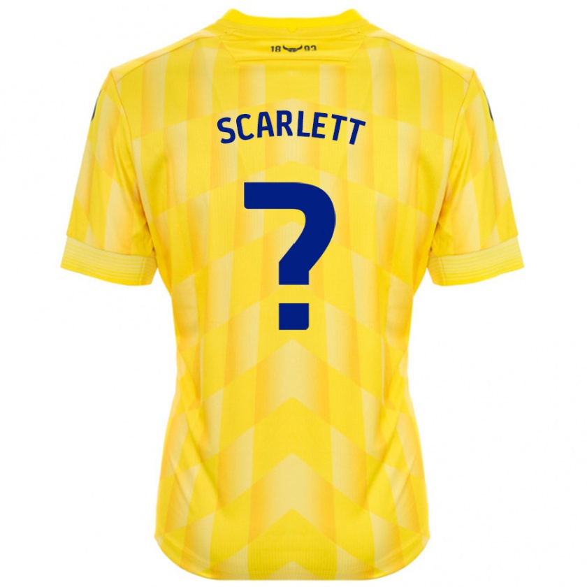 Kandiny Herren Dane Scarlett #0 Gelb Heimtrikot Trikot 2024/25 T-Shirt