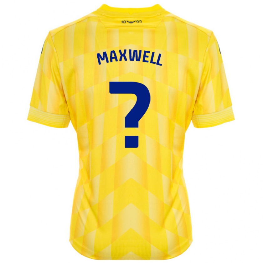 Kandiny Herren Rashane Maxwell #0 Gelb Heimtrikot Trikot 2024/25 T-Shirt