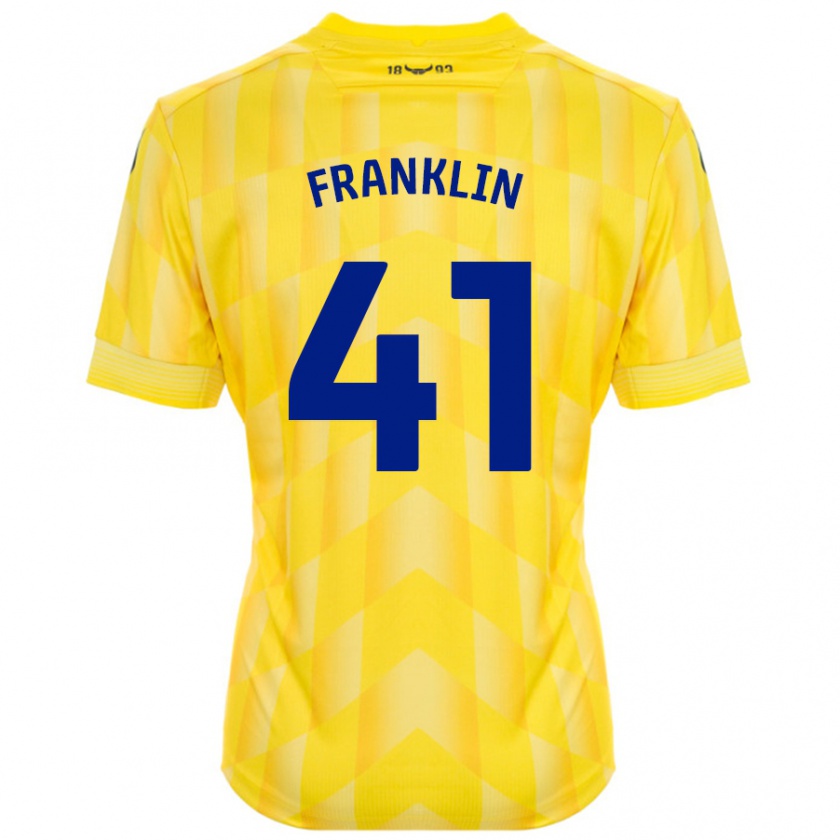 Kandiny Herren George Franklin #41 Gelb Heimtrikot Trikot 2024/25 T-Shirt