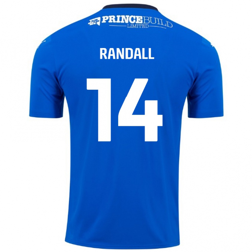 Kandiny Herren Joel Randall #14 Blau Weiß Heimtrikot Trikot 2024/25 T-Shirt