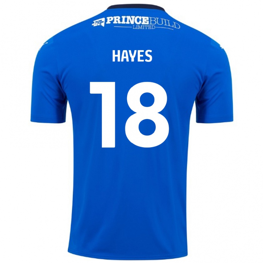 Kandiny Herren Cian Hayes #18 Blau Weiß Heimtrikot Trikot 2024/25 T-Shirt