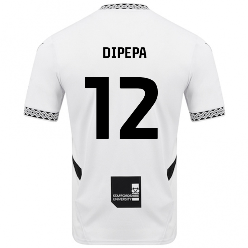 Kandiny Herren Baylee Dipepa #12 Weiß Heimtrikot Trikot 2024/25 T-Shirt