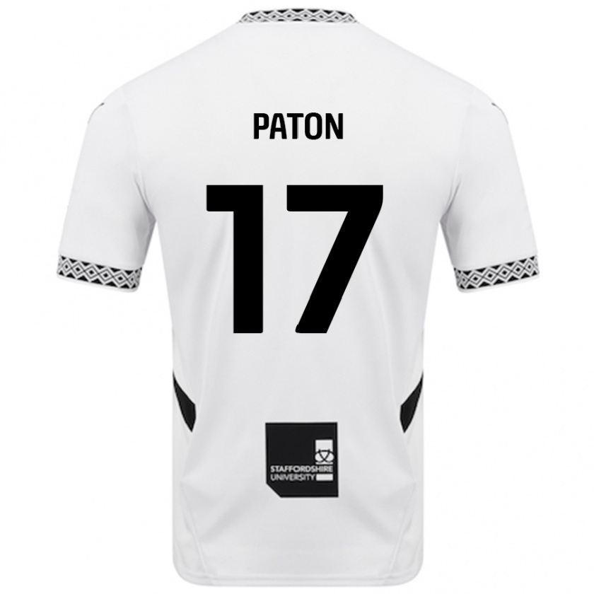 Kandiny Herren Ruari Paton #17 Weiß Heimtrikot Trikot 2024/25 T-Shirt