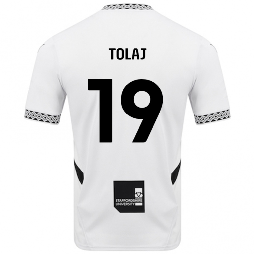 Kandiny Herren Lorent Tolaj #19 Weiß Heimtrikot Trikot 2024/25 T-Shirt