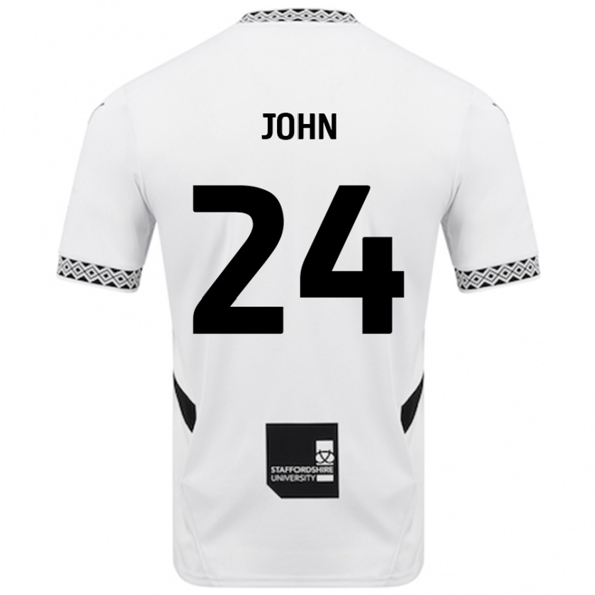 Kandiny Herren Kyle John #24 Weiß Heimtrikot Trikot 2024/25 T-Shirt