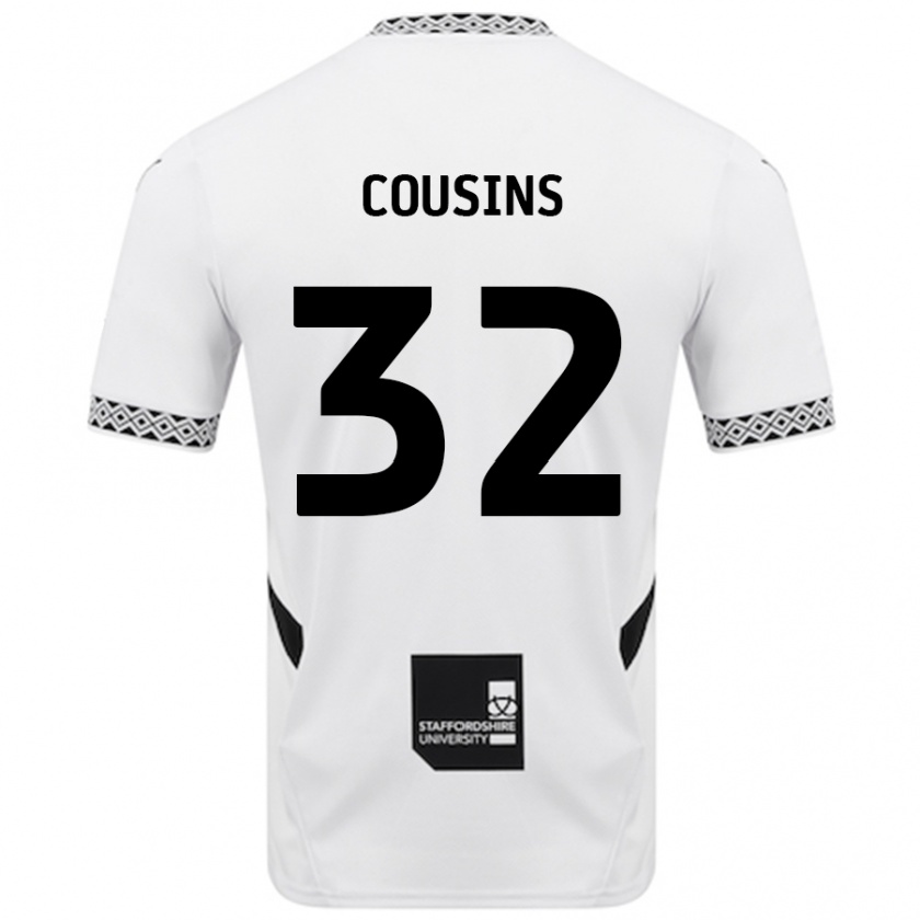 Kandiny Herren Logan Cousins #32 Weiß Heimtrikot Trikot 2024/25 T-Shirt