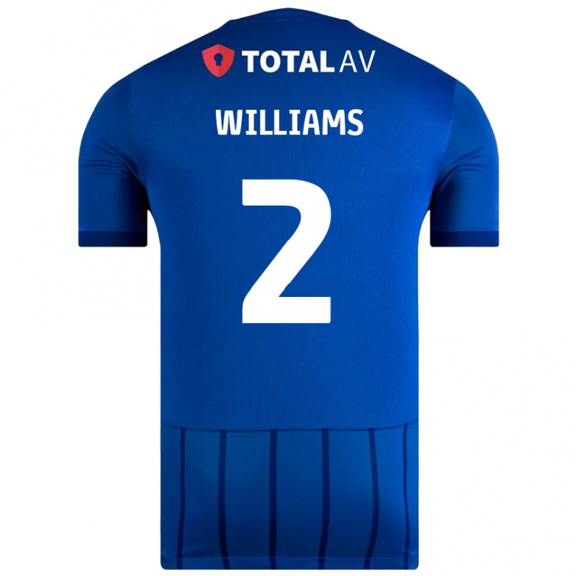 Kandiny Herren Jordan Williams #2 Blau Heimtrikot Trikot 2024/25 T-Shirt