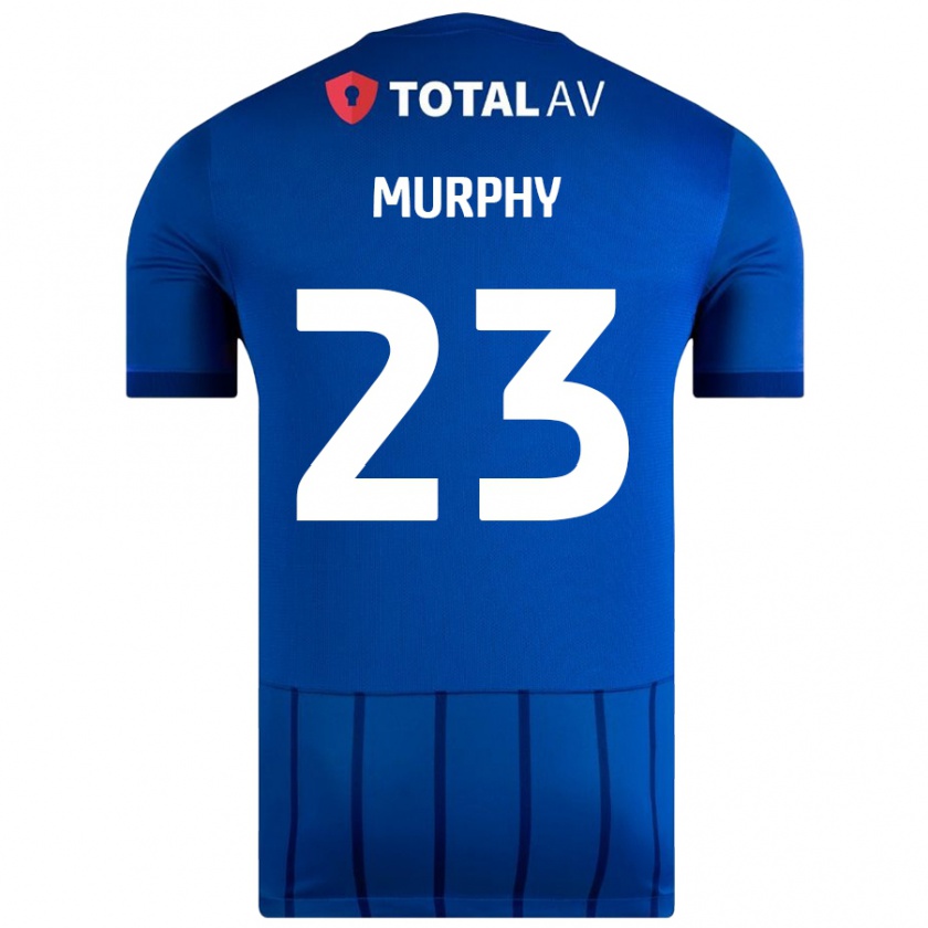 Kandiny Herren Josh Murphy #23 Blau Heimtrikot Trikot 2024/25 T-Shirt