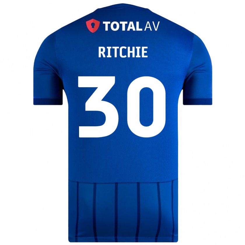 Kandiny Herren Matt Ritchie #30 Blau Heimtrikot Trikot 2024/25 T-Shirt