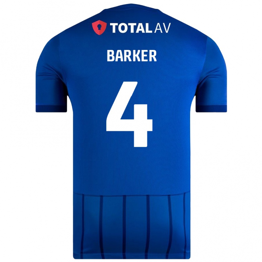 Kandiny Herren Sophie Barker #4 Blau Heimtrikot Trikot 2024/25 T-Shirt