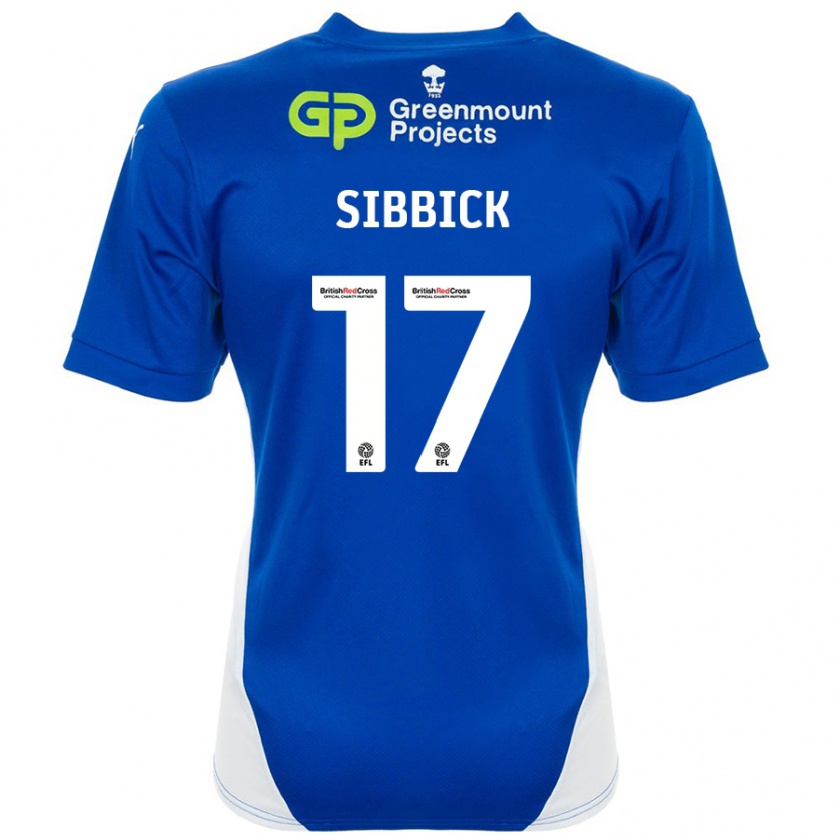 Kandiny Herren Toby Sibbick #17 Blau Weiß Heimtrikot Trikot 2024/25 T-Shirt