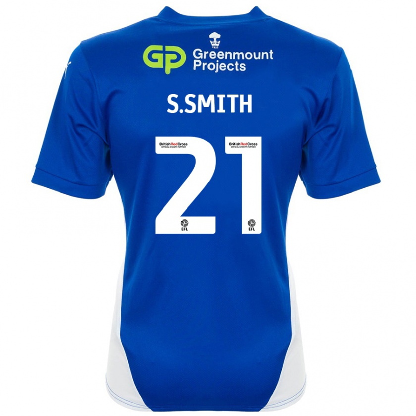 Kandiny Herren Scott Smith #21 Blau Weiß Heimtrikot Trikot 2024/25 T-Shirt