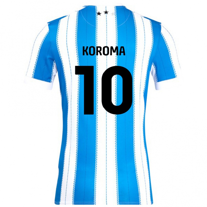 Kandiny Herren Josh Koroma #10 Blau Weiß Heimtrikot Trikot 2024/25 T-Shirt