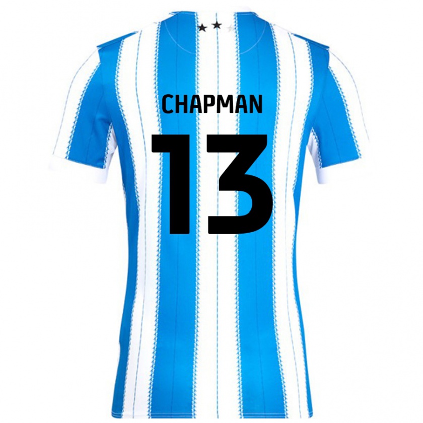 Kandiny Herren Jacob Chapman #13 Blau Weiß Heimtrikot Trikot 2024/25 T-Shirt