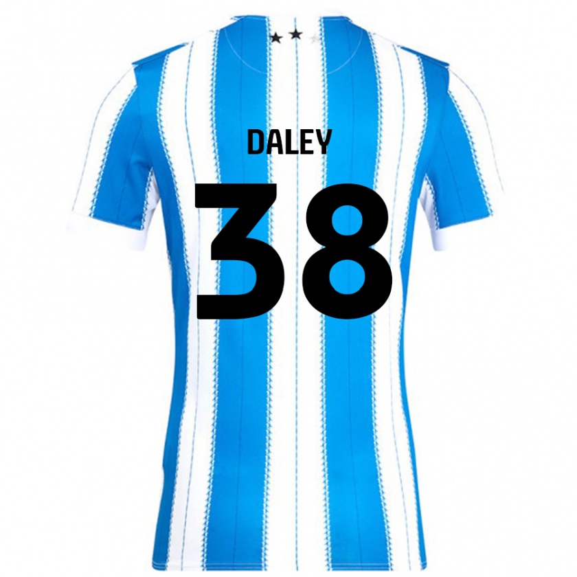 Kandiny Herren Luke Daley #38 Blau Weiß Heimtrikot Trikot 2024/25 T-Shirt