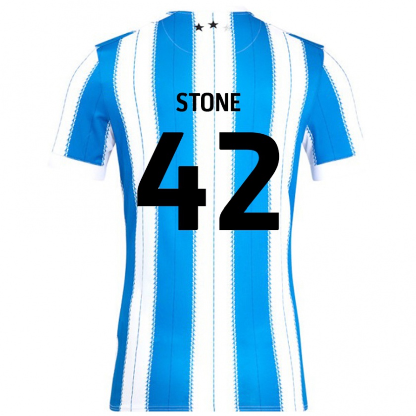 Kandiny Herren Michael Stone #42 Blau Weiß Heimtrikot Trikot 2024/25 T-Shirt