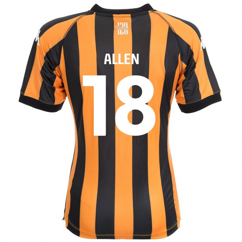 Kandiny Herren Aaliyah Allen #18 Schwarz Bernstein Heimtrikot Trikot 2024/25 T-Shirt