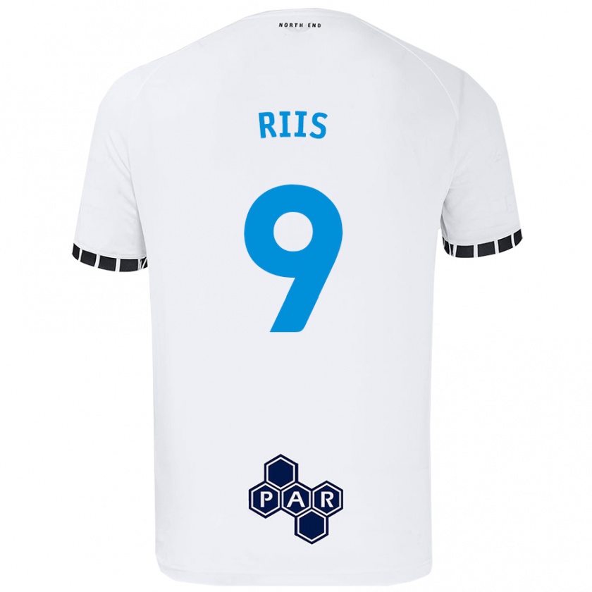 Kandiny Herren Emil Riis #9 Weiß Heimtrikot Trikot 2024/25 T-Shirt