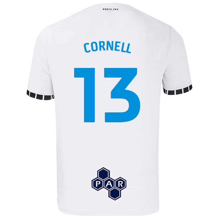 Kandiny Herren David Cornell #13 Weiß Heimtrikot Trikot 2024/25 T-Shirt