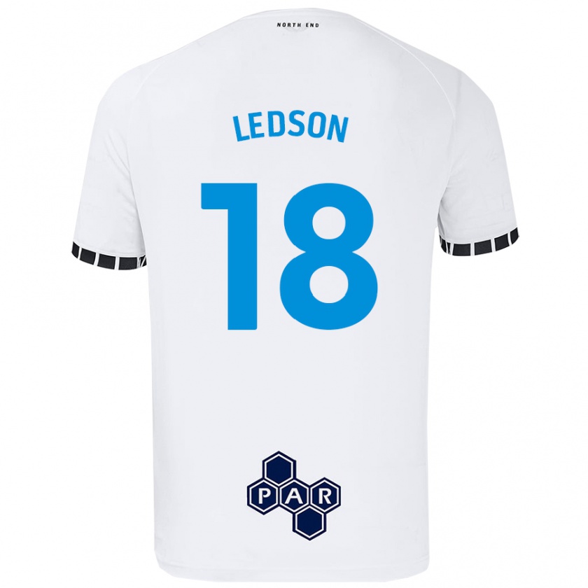 Kandiny Herren Ryan Ledson #18 Weiß Heimtrikot Trikot 2024/25 T-Shirt