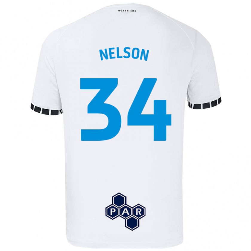 Kandiny Herren Kitt Nelson #34 Weiß Heimtrikot Trikot 2024/25 T-Shirt