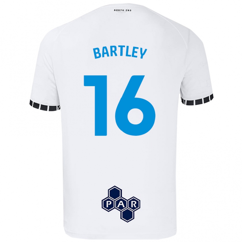 Kandiny Herren Melanie Bartley #16 Weiß Heimtrikot Trikot 2024/25 T-Shirt