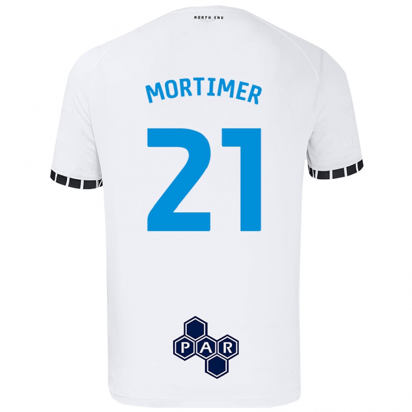 Kandiny Herren Jodie Mortimer #21 Weiß Heimtrikot Trikot 2024/25 T-Shirt