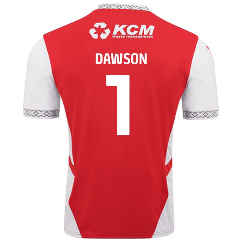 Kandiny Herren Cameron Dawson #1 Rot Weiß Heimtrikot Trikot 2024/25 T-Shirt