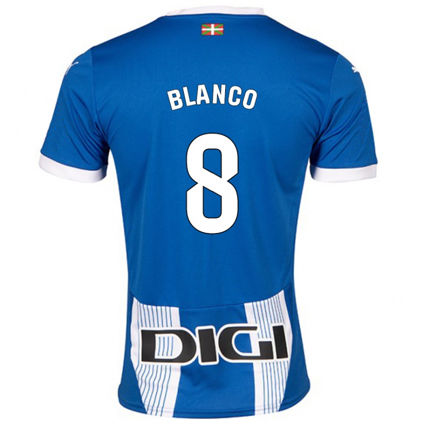 Kandiny Herren Antonio Blanco #8 Blau Heimtrikot Trikot 2024/25 T-Shirt