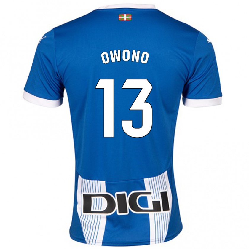 Kandiny Herren Jesús Owono #13 Blau Heimtrikot Trikot 2024/25 T-Shirt