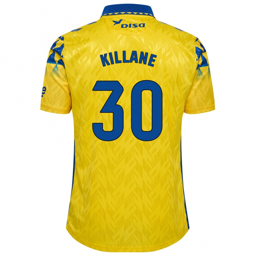 Kandiny Herren Álvaro Killane #30 Gelb Blau Heimtrikot Trikot 2024/25 T-Shirt