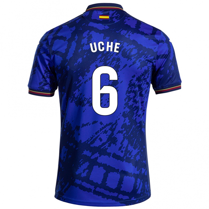 Kandiny Herren Chrisantus Uche #6 Dunkleres Blau Heimtrikot Trikot 2024/25 T-Shirt