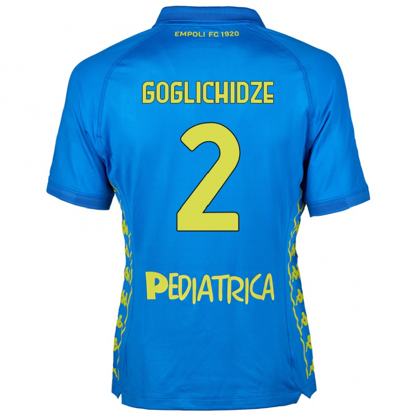 Kandiny Herren Saba Goglichidze #2 Blau Heimtrikot Trikot 2024/25 T-Shirt