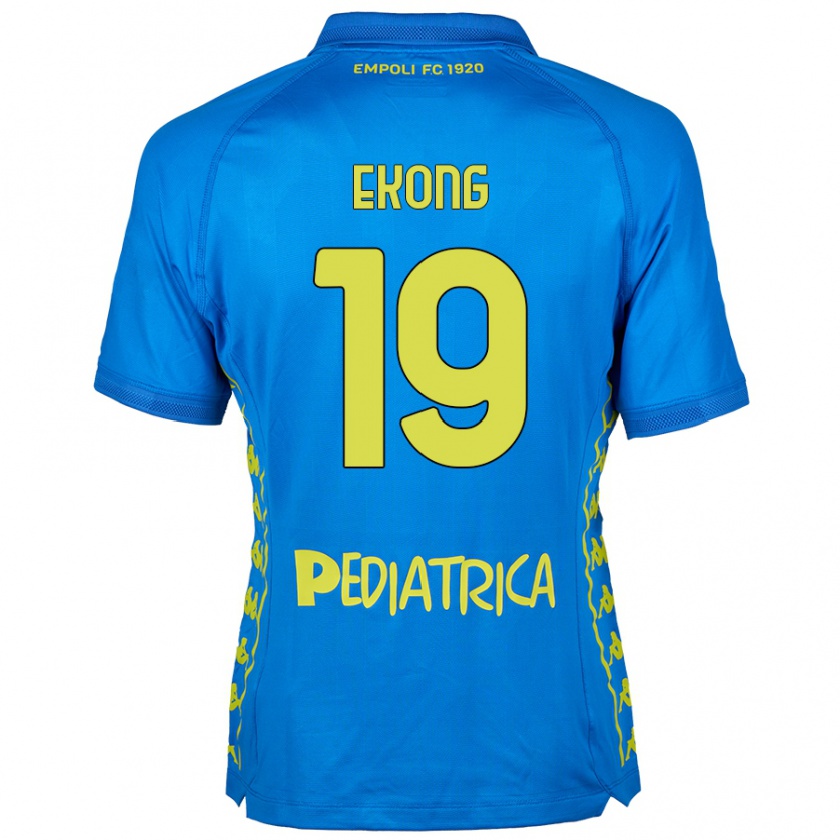 Kandiny Herren Emmanuel Ekong #19 Blau Heimtrikot Trikot 2024/25 T-Shirt