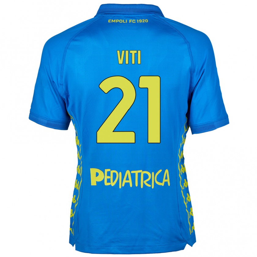 Kandiny Herren Mattia Viti #21 Blau Heimtrikot Trikot 2024/25 T-Shirt