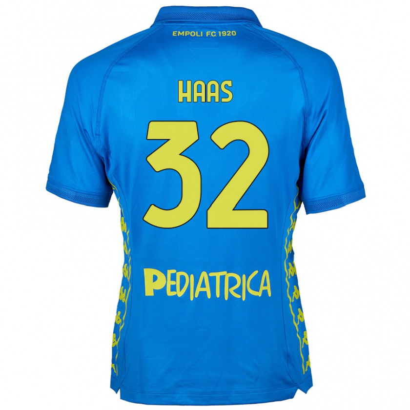 Kandiny Herren Nicolas Haas #32 Blau Heimtrikot Trikot 2024/25 T-Shirt